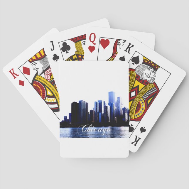 Chicago Illinois Playing Cards (Back)