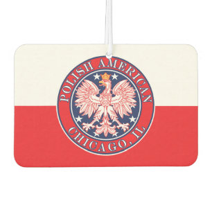 Chicago Illinois Polish Car Air Freshener