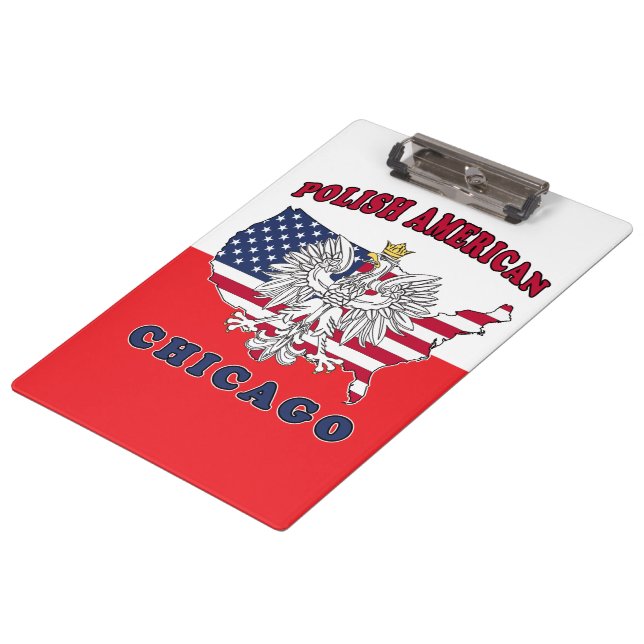 Chicago Illinois Polish Clipboard (Angled)