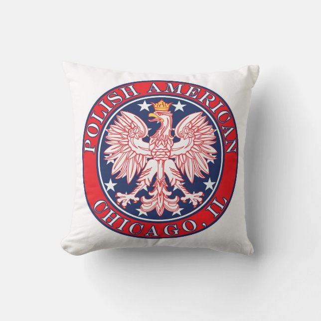 Chicago Illinois Polish Cushion (Front)