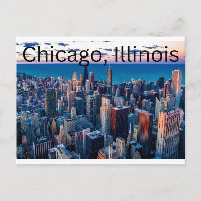 Chicago, Illinois Postcard (Front)