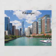 Chicago Illinois River Skyline Travel Photo