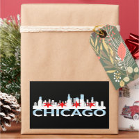 Chicago Illinois Silhouette 4 Stars Vintage Travel