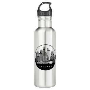 Chicago Illinois Skyline 710 Ml Water Bottle