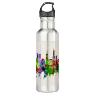 Chicago Illinois Skyline 710 Ml Water Bottle
