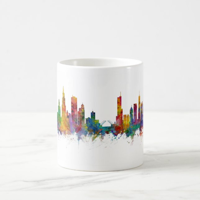 Chicago Illinois Skyline Coffee Mug (Center)
