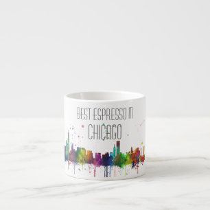 CHICAGO, ILLINOIS SKYLINE ESPRESSO CUP