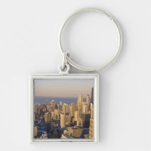 Chicago, Illinois, Skyline from the Sears Tower Key Ring