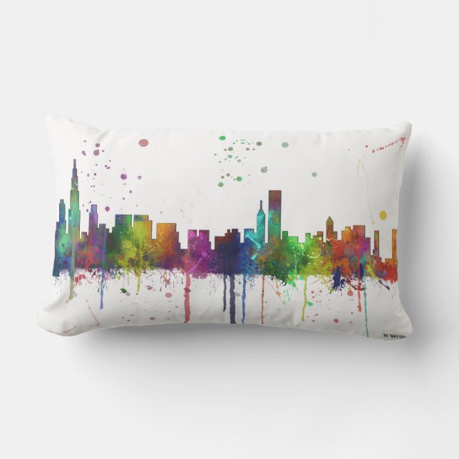 CHICAGO, ILLINOIS SKYLINE LUMBAR CUSHION (Front)