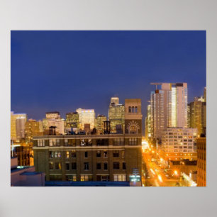 Chicago, Illinois, skyline shot from West Loop Poster