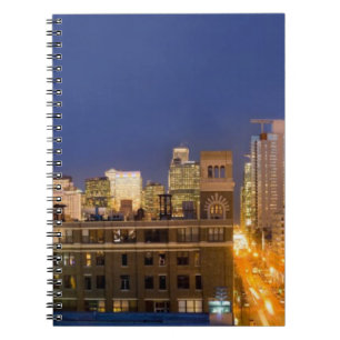 Chicago, Illinois, skyline shot from West Loop Spiral Notebook