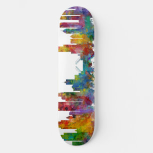 Chicago Illinois Skyline Skateboard