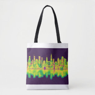 Chicago Illinois Skyline Tote Bag