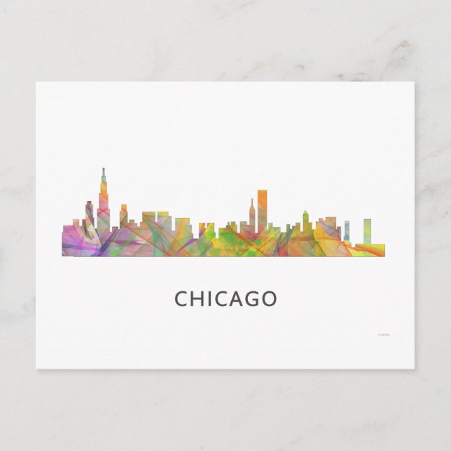 CHICAGO, ILLINOIS SKYLINE WB1 - POSTCARD (Front)