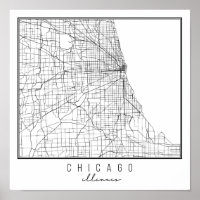 Chicago Illinois Street Map