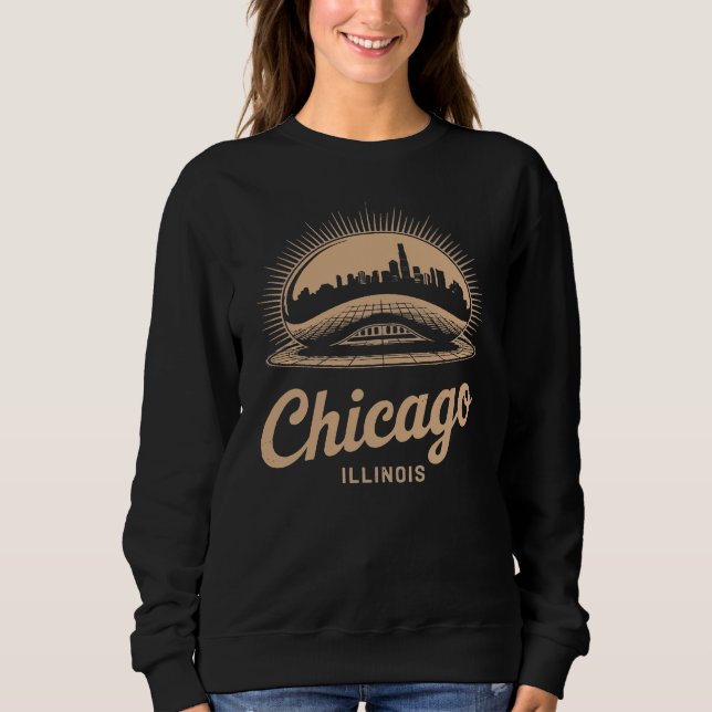 Chicago Illinois The Bean T-Shirt Sweatshirt (Front)