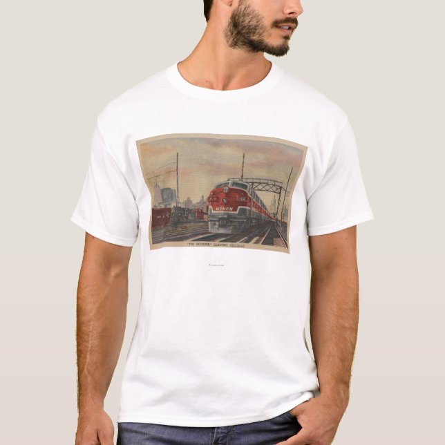 Chicago, Illinois / Train T-Shirt (Front)