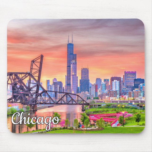 Chicago, Illinois, United States Mouse Pad (Front)