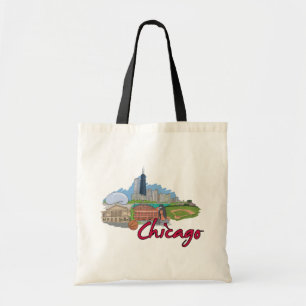 Chicago, Illinois US Famous City Tote Bag