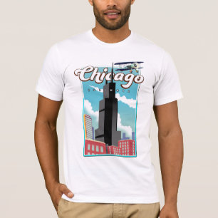 Chicago Illinois USA travel poster T-Shirt