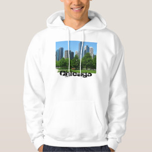 Chicago Illinois Windy City Park Buildings Destiny Hoodie