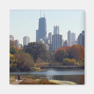 Chicago In The Fall Magnet