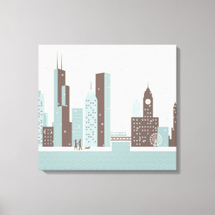 Chicago in Winter Canvas Print