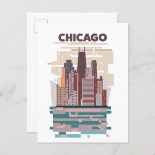 Chicago Invitation Postcard