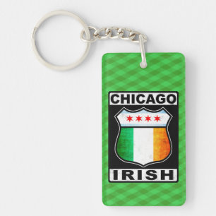 Chicago Irish American Keyring