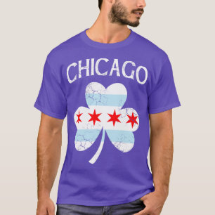 Chicago Irish Flag Shamrock St Patricks Day T-Shirt