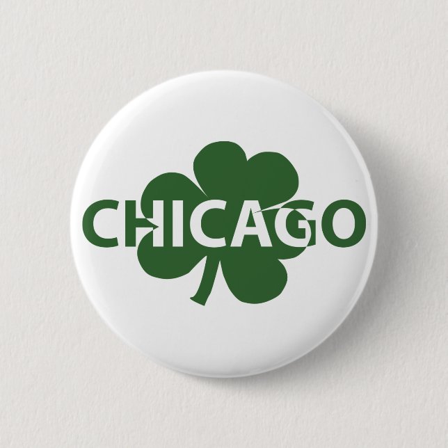 Chicago Irish St. Patrick's Day Button (Front)