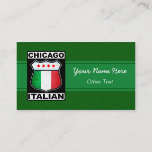 Chicago Italian American Custom Business Cards