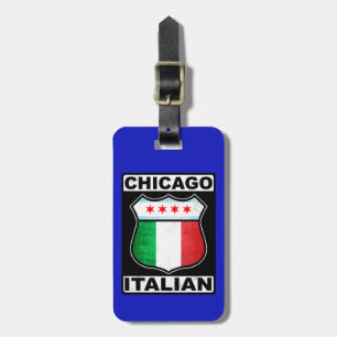 Chicago Italian American Luggage Tag Template