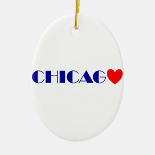 chicago j'aime ceramic tree decoration