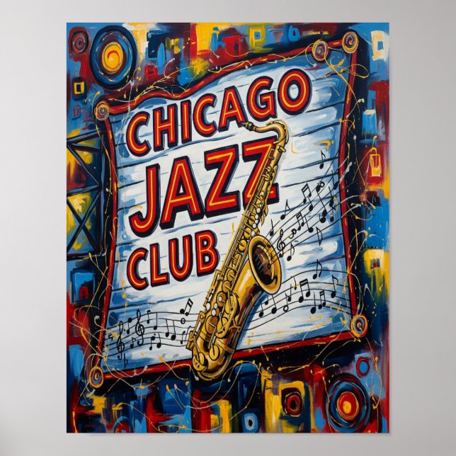 Chicago Jazz Club Poster (Front)
