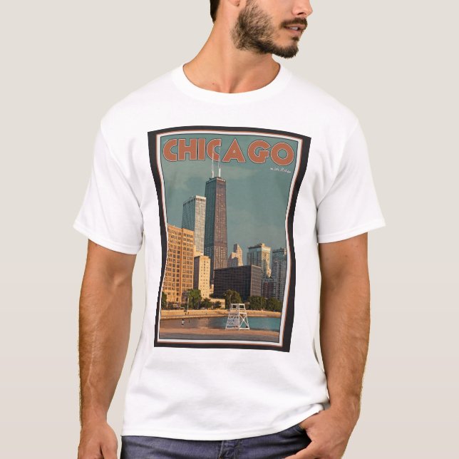 Chicago - John Hancock Centre T-Shirt (Front)