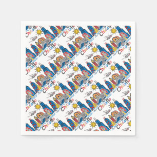 Chicago Kids Dark Napkin