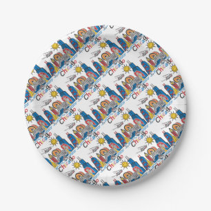 Chicago Kids Dark Paper Plate