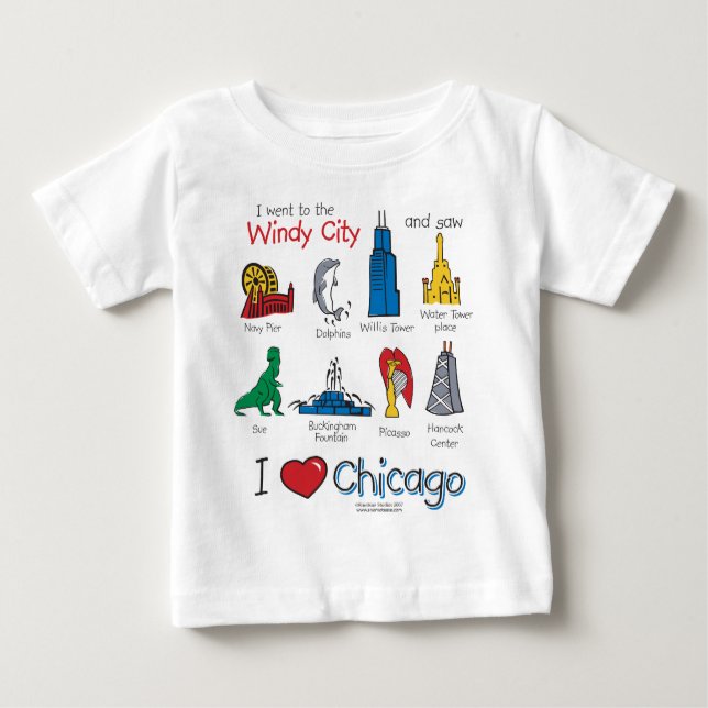 Chicago--kids-Icons-NEW-[Co Baby T-Shirt (Front)