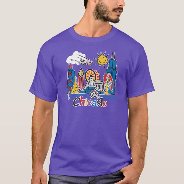 Chicago Kids Skyline T-Shirt (Front)