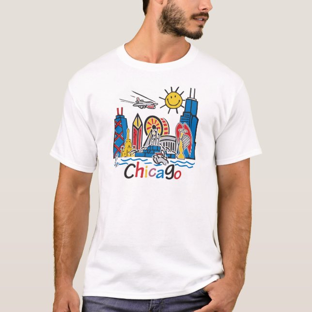 Chicago Kids Skyline T-Shirt (Front)