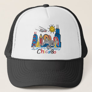 Chicago Kids Skyline Trucker Hat