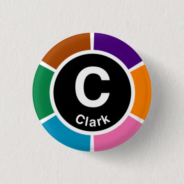 Chicago L Clark Loop 3 Cm Round Badge (Front)