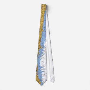 Chicago Lake Shore Navigation Chart Tie