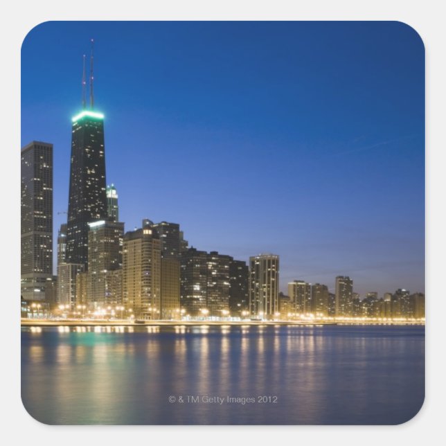 Chicago Lakefront Square Sticker (Front)