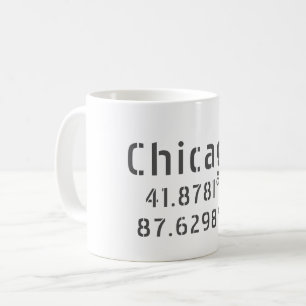 Chicago Latitude & Longitude Coffee Mug