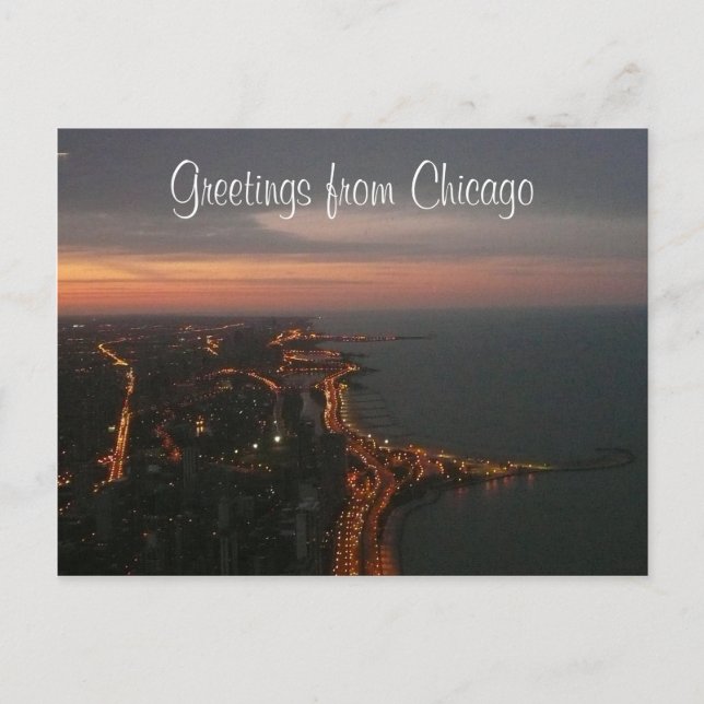 chicago lights postcard (Front)