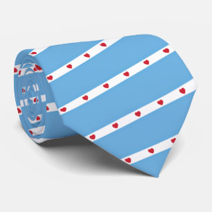 Chicago Love   Neck Tie   Small Angle Stripe