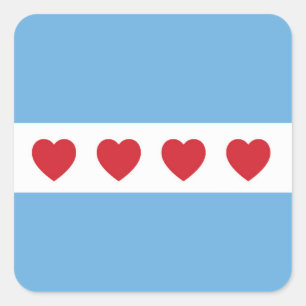 Chicago Love   Sticker   Square