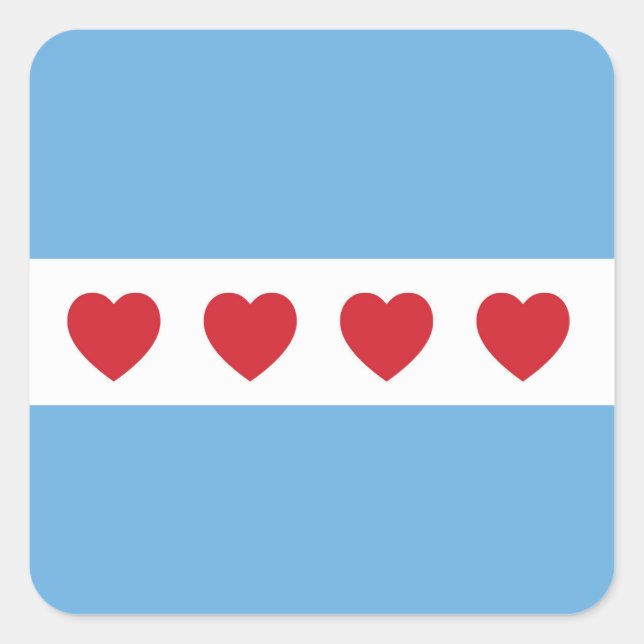 Chicago Love | Sticker | Square (Front)